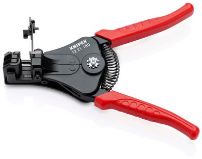 KNIPEX 12 21 180 Abisolierzange mit Formmessern mit Kunststoff-Griffhüllen 180 mm