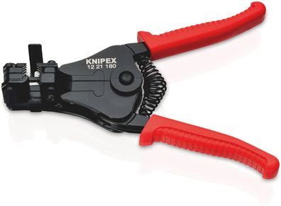KNIPEX 12 21 180 SB Abisolierzange mit Formmessern mit Kunststoff-Griffhüllen 180 m