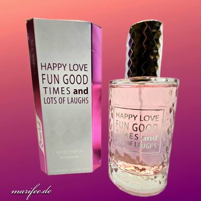 Eau de Parfum Happy Love Fun Good Times, 100 ml Spray-Vaporisator Art.-Nr. 43171