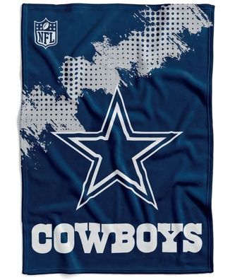 Dallas Cowboys Flannel Decke / /hrow CORNER American Football NFL Blau-150x200cm
