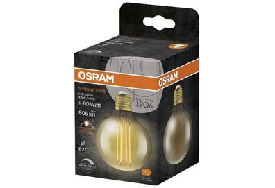OSRAM LED Filament Globe 80 D 8,8W/822 FIL GD E27 351654