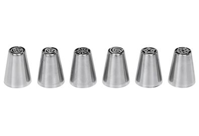 Patisse Spritztüllen Set Blüten 6teilig Edelstahl