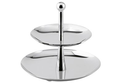 WEIS Etagere 2 stufig H 23cm Edelstahl