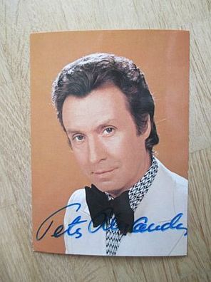 Schauspieler und Entertainer Legende Peter Alexander - handsigniertes Autogramm!!!