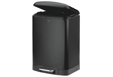 KELA Treteimer Davino silent close 12l 27x23,5cm H:40cm Edelstahl schwarz