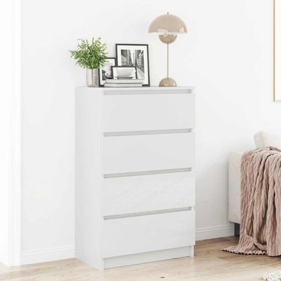 vidaXL Sideboard Hochglanz-Weiß 60x35x98,5 cm Holzwerkstoff