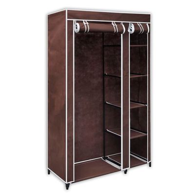 vidaXL Stoffschrank Braun