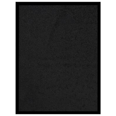 vidaXL Fußmatte Schwarz 40x60 cm