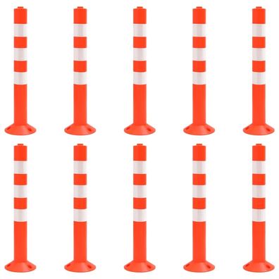 vidaXL Absperrpfosten 10 Stk. 75 cm PE