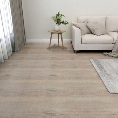vidaXL PVC-Fliesen Selbstklebend 55 Stk. 5,11 m² Taupe