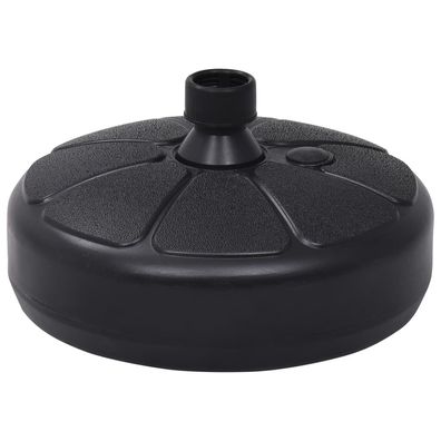 vidaXL Sonnenschirmständer Sand/Wasser 15 L Schwarz
