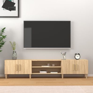 vidaXL TV-Schrank Sonoma-Eiche 180x31,5x40 cm Holzwerkstoff