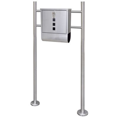 Standbriefkasten | Zeitungsrolle | Postkasten | Edelstahl | Postbox | Stabil