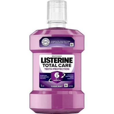 Listerine Total Care Zahnfleischschutz Mundspuelung, 1000ml - Umfassender Schutz