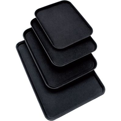 Stalgast Tablett, mit rutschhemmender Oberfläche, schwarz, 51 x 38 cm (BxT)