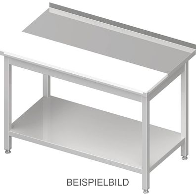 Gastronomie Stalgast Arbeitstisch mit Grundboden, 1300x600x850 mm, mit bündig