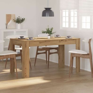 vidaXL Esstisch Artisan-Eiche 140x74,5x76 cm Holzwerkstoff