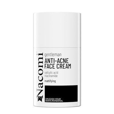 Nacomi Herr Maennermattierende Creme fuer Aknehaut mit Salicylsaeure, Niacinamid un