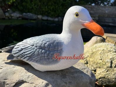 Möwe Figur Statue Skulptur Maritim Vogel Sylter Dekoration Wattenmeer Meeresvogel W