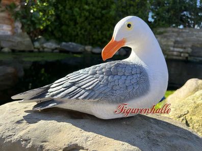 Möwe Figur Statue Skulptur Maritim Vogel Sylter Dekoration Wattenmeer Meeresvogel H