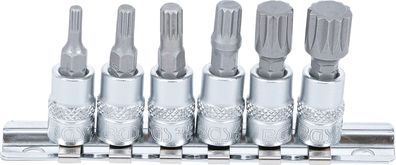 Bit-Einsatz-Satz | Antrieb Innenvierkant 6,3 mm (1/4") | Innenvielzahn (für XZN)