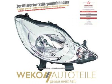Hauptscheinwerfer rechts Diederichs 4211980 für Peugeot
