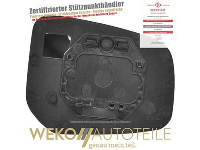 Spiegelglas, Außenspiegel links Diederichs 5830129 für Mitsubishi