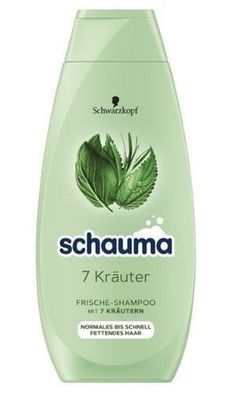 Schauma Kraeuter Pflege Shampoo, 400 ml - Natuerliche Kraeuterpflege fuer gesundes H