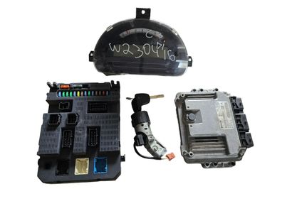 Citroen C3 Motorsteuergerät Set 0281012529 9663475880 2x Schlüssel
