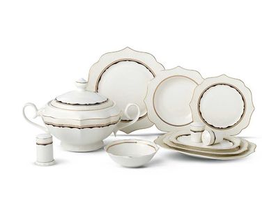 Erhabene Eleganz: Unser königliches Knochenporzellan-Dinner-Set für