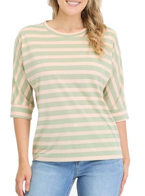 Ragwear Women Longsleeve Shimona Stripes dusty green