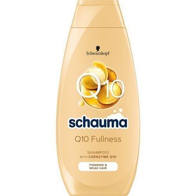 Schauma Q10 Volumen Shampoo, 400 ml - Fuer Kraft und Fuelle im Haar