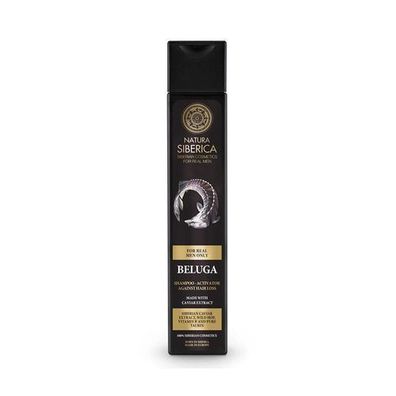Natura Siberica Beluga Haarwuchs Aktivator Shampoo fuer Herren, 250ml