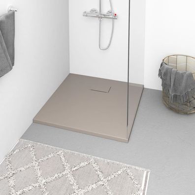 vidaXL Duschwanne SMC Braun 80x80 cm