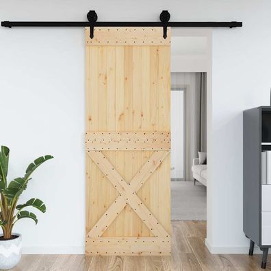 vidaXL Tür NARVIK 85x210 cm Massivholz Kiefer