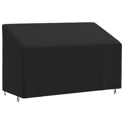 vidaXL Abdeckung für 3-Sitzer-Bank Schwarz 165x70x65/94 cm 420D Oxford