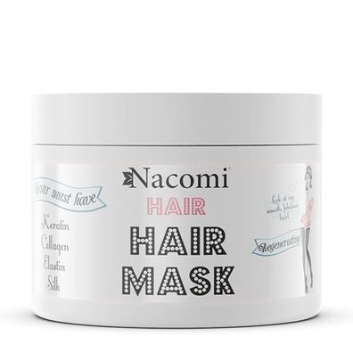 Nacomi Haarpflege Regenerierende Maske, 200 ml - Intensive Naehrstoffversorgung u