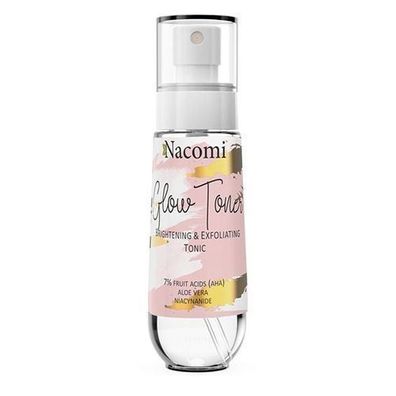 Nacomi Glow Exfolierender Gesichtstoner fuer Leuchtende Haut, 80 ml