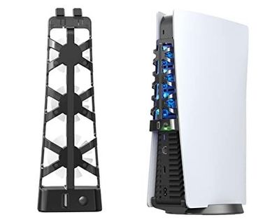 PS5 Slanke Ventilator / RGB verlichting / 3 Stille ventilators / USB 3.0 Hub