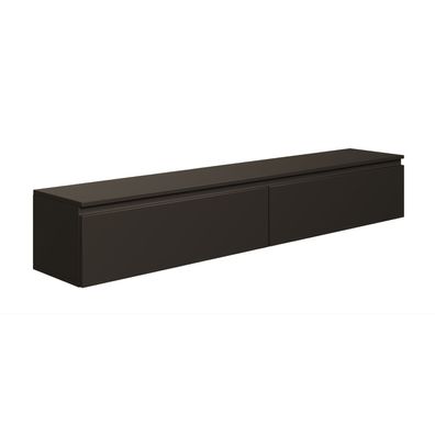 Selsey Bemmi - TV-Hängeboard, Schwarz, 175 cm