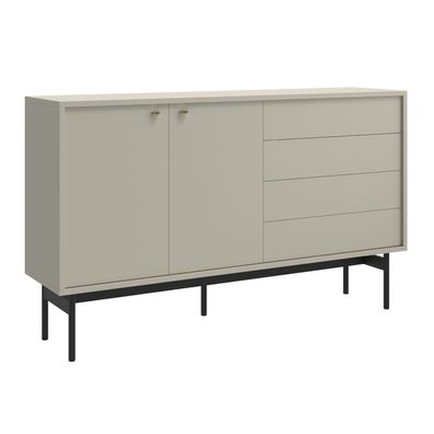 Selsey Olar - Sideboard mit 4 Schubladen, Greige, 154 cm