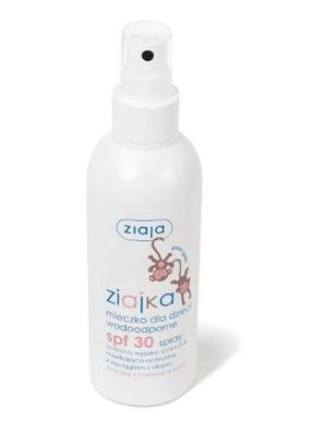 Ziaja Ziajka Kinder Sonnenspray SPF30, Wasserfest, 170 ml