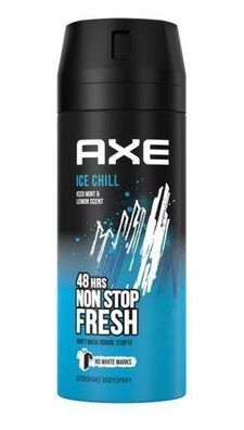 Axe Ice Chill Deo-Spray, 150 ml - Frisches und langanhaltendes Deodorant fuer akt