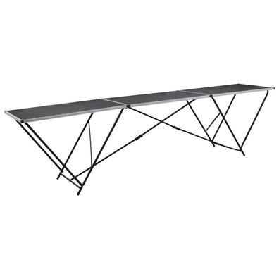 vidaXL Tapeziertisch Klappbar MDF und Aluminium 300×60×78 cm