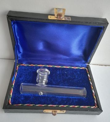 Glaspfeife ca 10cm im Geschenkskoffer