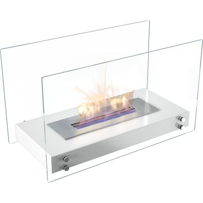 Tischkamin Bioethanol HOTEL TÜV weiß