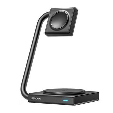 Joyroom JR-WQN05 Faltbare 2-in-1 MagSafe/Qi Induktionsladestation 15W - Schwarz