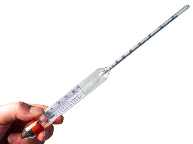 Al-Ambik®" Alkoholmeter mit Thermometer | 30-60 Vol% Aräometer