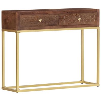vidaXL Konsolentisch 90×30×75 cm Massivholz Mango
