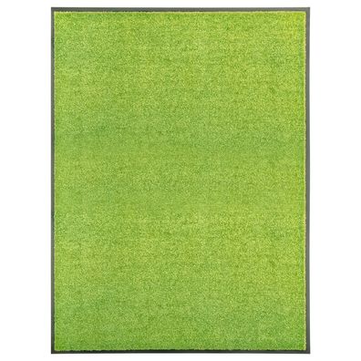 vidaXL Fußmatte Waschbar Grün 90x120 cm